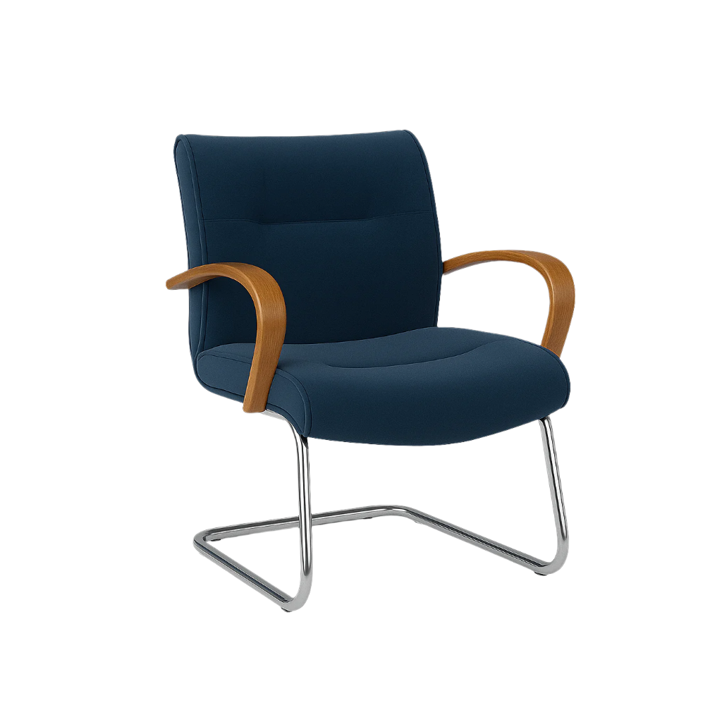 Scaun birou catifea ALBASTRA | model BIG STAR V