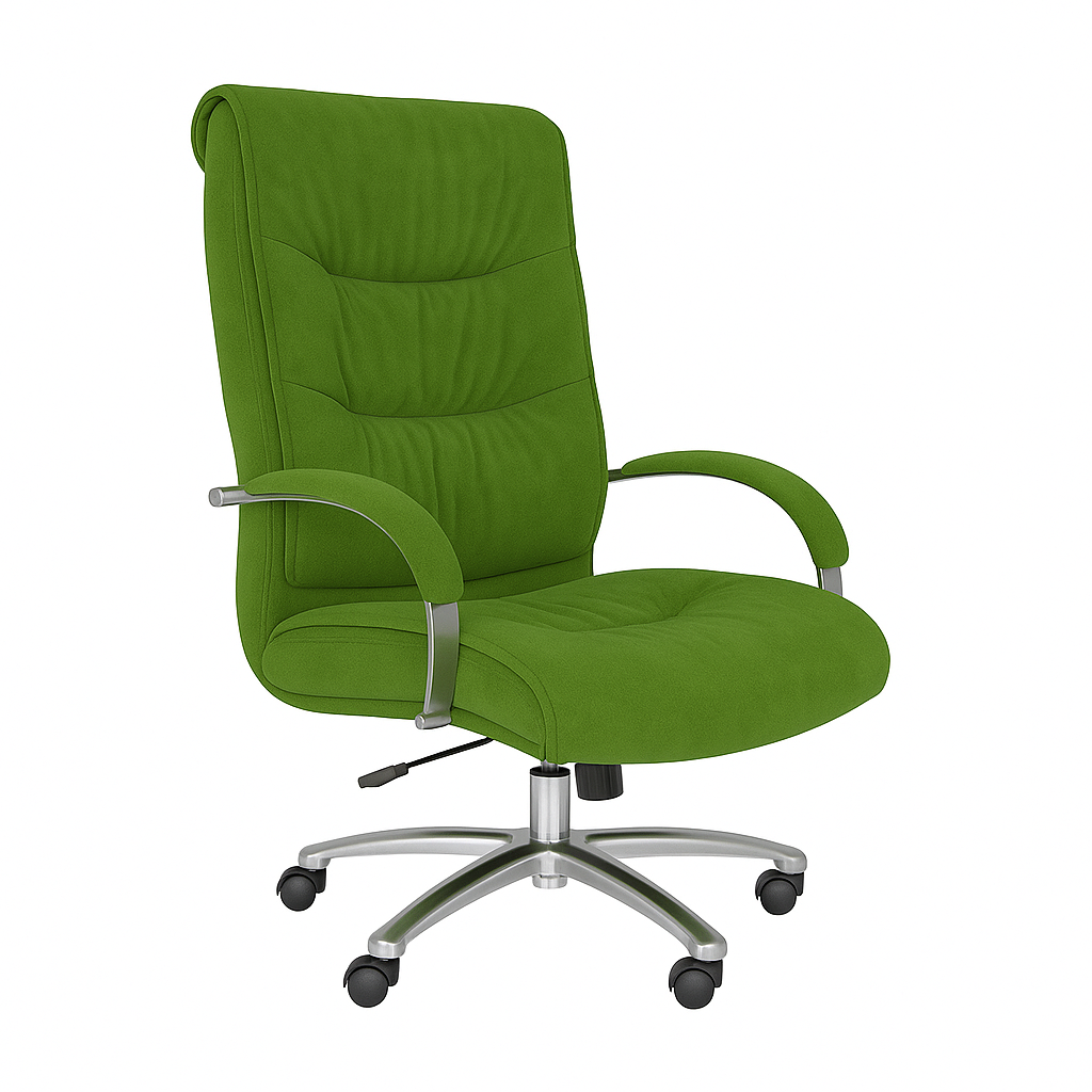 Scaun birou catifea VERDE | model BIG STAR P