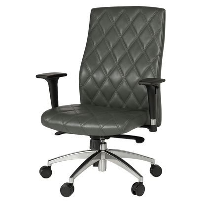 Scaun birou piele VERDE | model MAGIC O