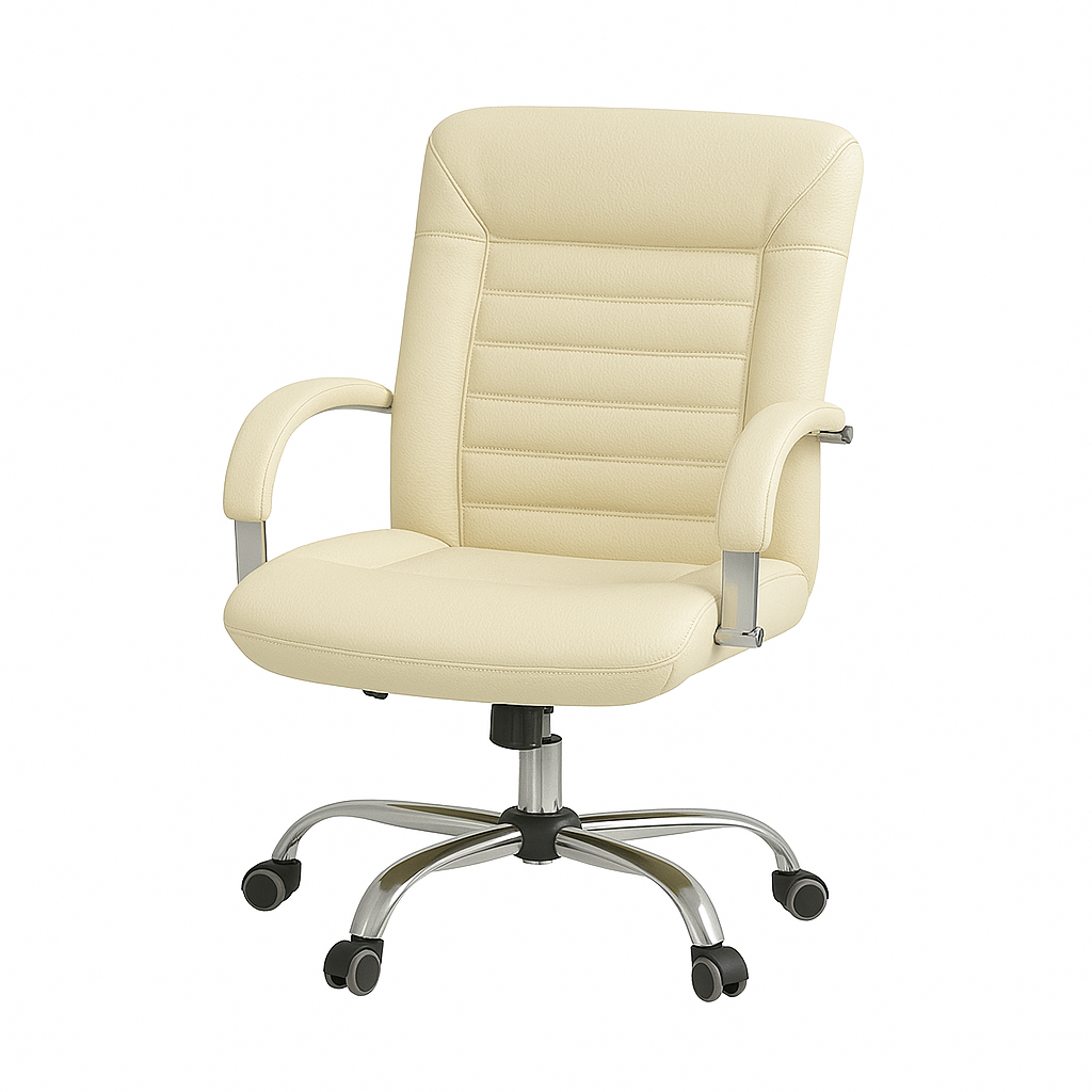 Scaun birou piele BEJ | model DALIA O