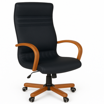 Scaun birou piele ALBASTRA | model GOLD P