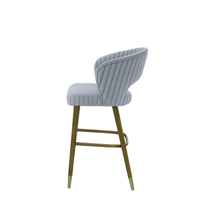 Scaun insula catifea ALBASTRA | model THOMAS