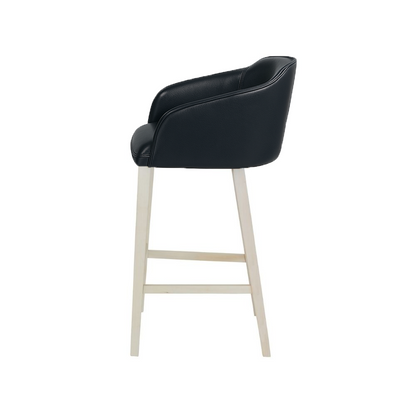 Scaun bar piele VERDE | model CROCO