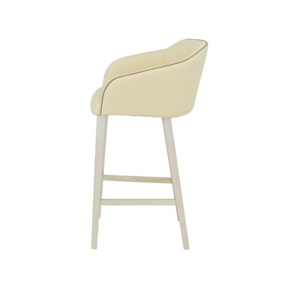 Scaun bar piele GALBENA | model CROCO