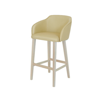 Scaun bar piele VERDE | model CROCO