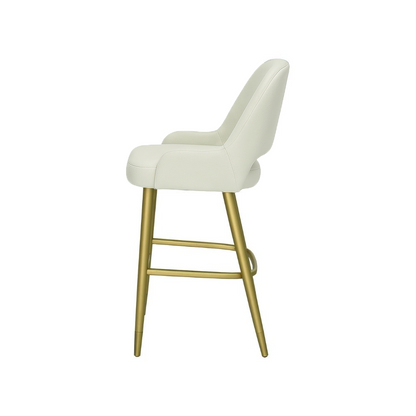 Scaun insula piele naturala ALBASTRA | model HUGO