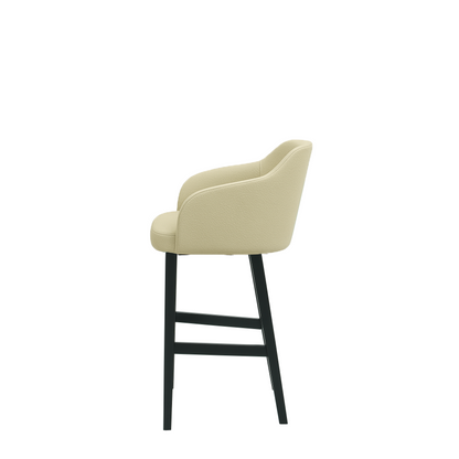 Scaun insula piele GALBENA | model CROCO