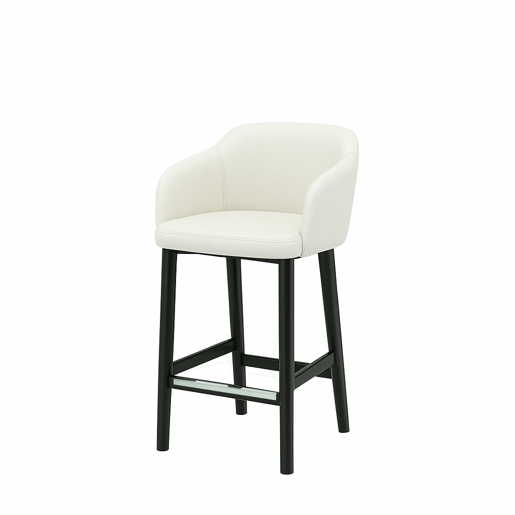 Scaun insula piele naturala BEJ | model CROCO