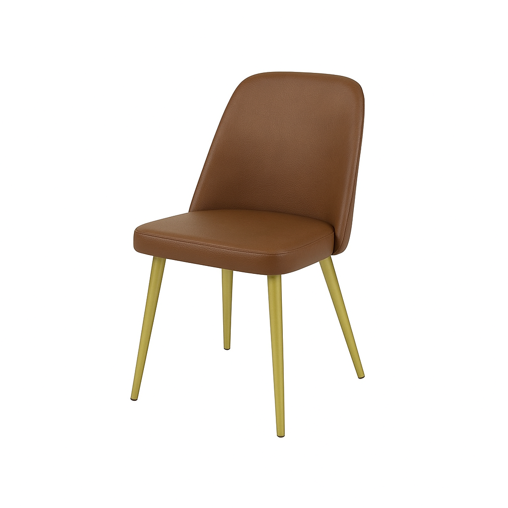 Scaun piele GALBENA | model FOX