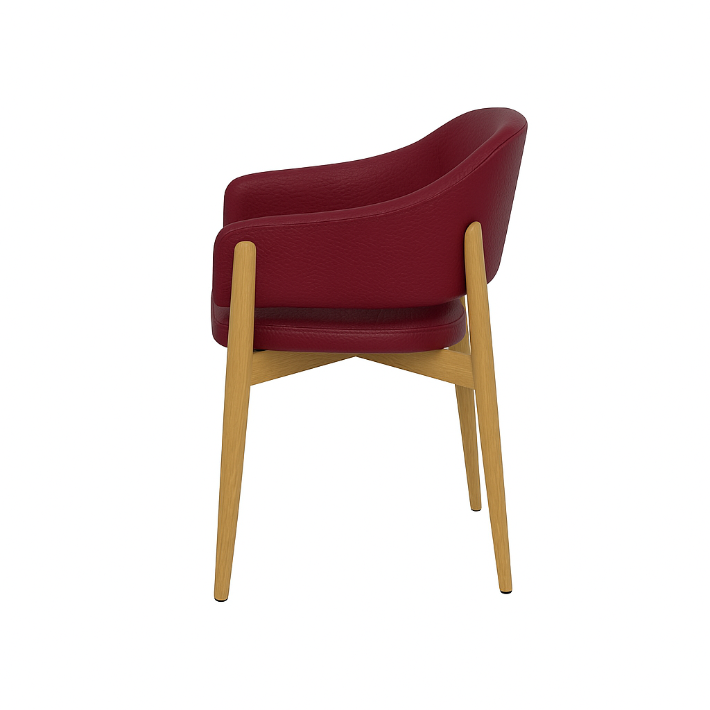 Scaun piele GALBENA | model ALMA