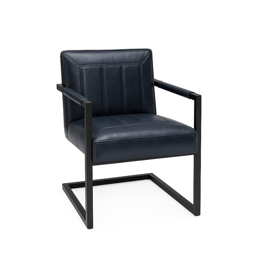 Scaun piele NEAGRA | model BADSAAL EDI