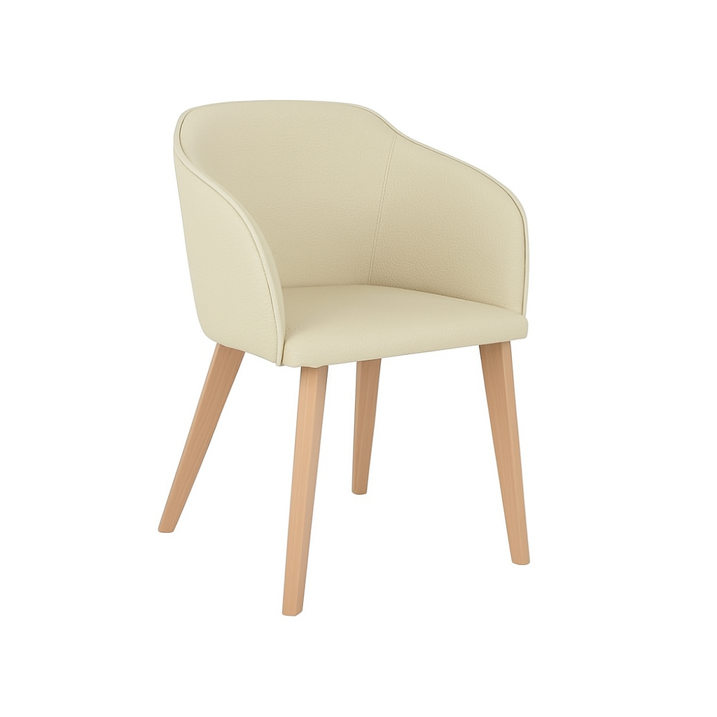 Scaun piele GALBENA | model CROCO