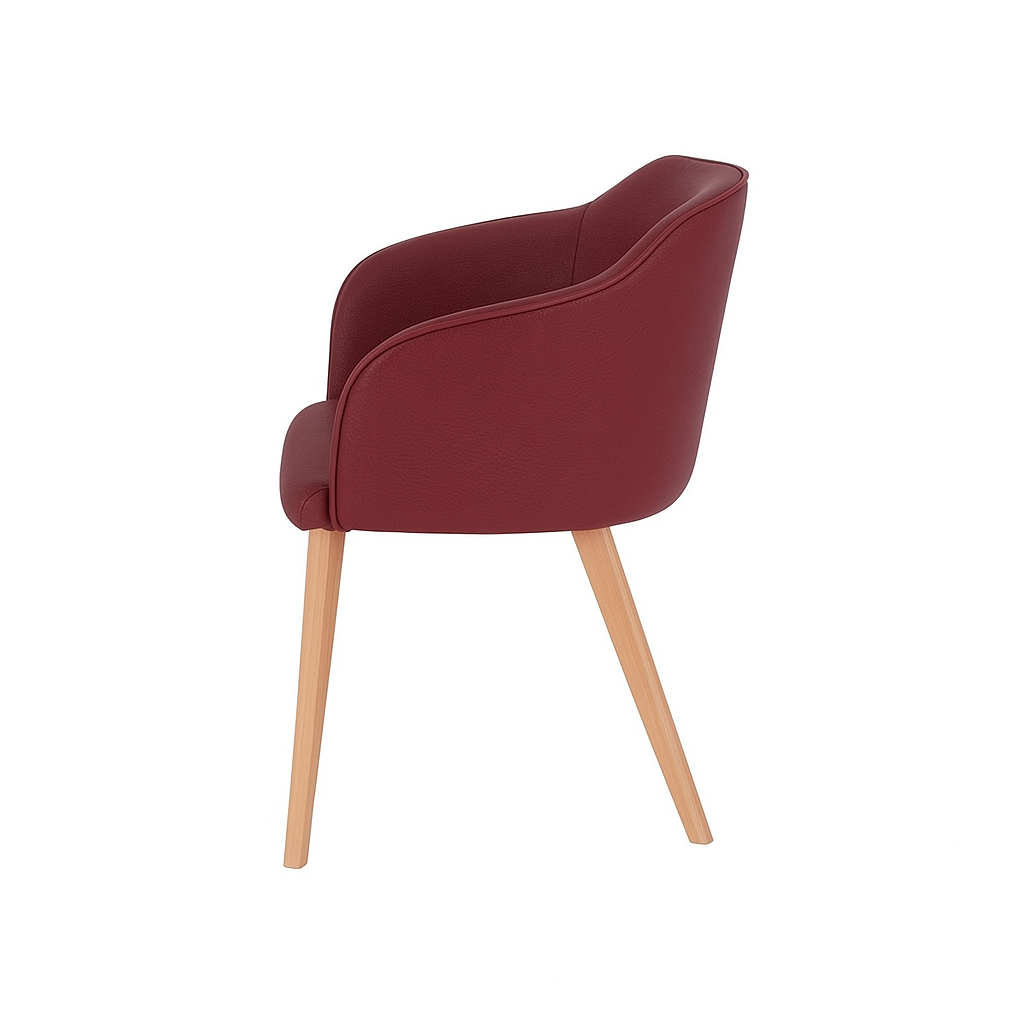 Scaun piele ALBASTRA | model CROCO