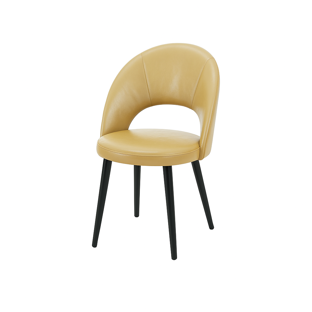 Scaun piele GALBENA | model RON