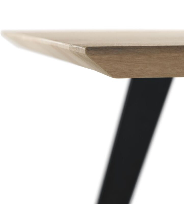 Oak kitchen table and beveled edge • TRAPAZZINI model
